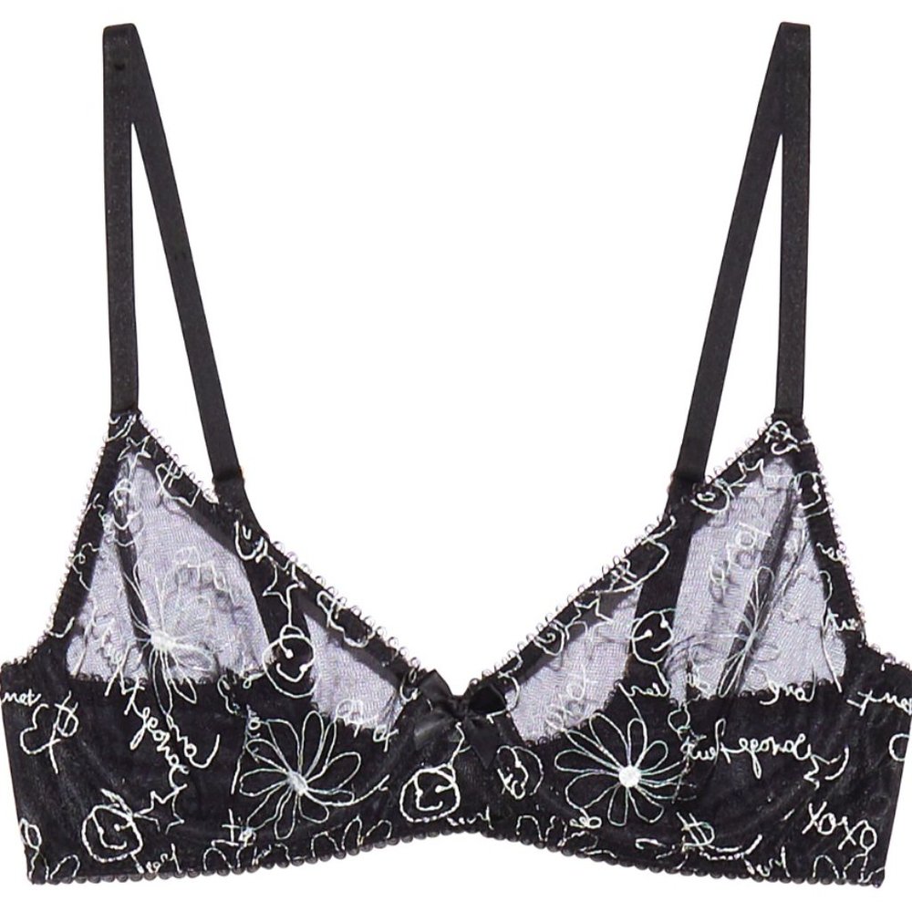 Savage x Fenty By Rihanna Dear Diary Embroidered Unlined Bra
